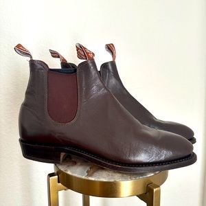 R.M. Williams Adelaide Chelsea Boots Chestnut. Kangaroo leather 7D / 7US / 37 EU